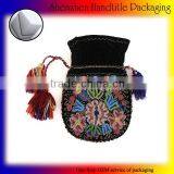 Fashion Velvet Drawstring Pouch Mini Drawstring Pouch Embroidered Velvet Pouch thumbnail-6