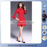 2016 Fashion Ladies Designer Retro Red Dress Cute Red Dress for Women thumbnail-3