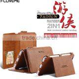 Floveme Retro Wallet Magnetic Leather Case 12 Card Slots Pouch Stand Purse For IPhone6/6s/6 Plus/ 6s Plus Quality Multi-function