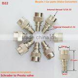 Factory Direct Sale Schrader to Presta Valve ,bictcle Parts ,pump Parts