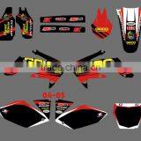 Mini Bike Decal/Dirt Bike Decal/Motorbike/motocross Decal for Honda Motorcycle 2004-2005 CRF250R CRF250 (DST0012) thumbnail-1