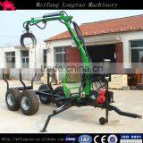 High quality Log Crane Trailer Matching Tractors or ATV with Hydraulic Systerm