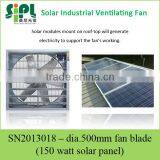 New Arrivals! Solar Industrial Ventilating Fan Working From Brushless DC Fan Motor thumbnail-1
