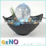 Rotating Crystal Glass Ball Water Fountain for Indoor Decoration thumbnail-1