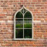 Garden Arched Mirrors Wrought Iron Frame With Fantastic Reflection Glass thumbnail-1