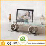 E413 Home Funituire Tempered Glass Modern TV Stand Showcase thumbnail-1