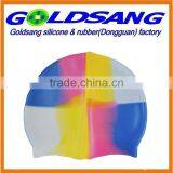 Customized Multicolor Printed Silicone Swimming Cap for Adults thumbnail-3