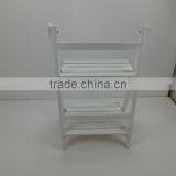 White Wood Folding Flower Display Shelf thumbnail-3