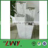 White Simple 4 Tier Square Installing Garden Fountain thumbnail-1