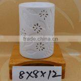 Promotional Gifts Ceramic Cylinder Fragrance Oil Burner With Tealight Candle thumbnail-1