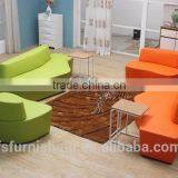 Amazing High Fashion Project Furniture Modern Colorful Backrest Sofa Chair Free Style Waiting Seats for Shopping Center thumbnail-2