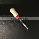 Polishing Drill Barrel Ball Total Length 40MM Fine Type Head Blade Diameter 13MM White Ceramic Burr for Nail thumbnail-3