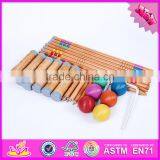 2016 New Fashion Children 6 Group of Wooden Croquet Set W01A164 thumbnail-2