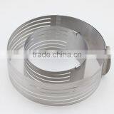 Adjustable Stainless Steel Layer Cake Slicer Kit Mousse Cake Ring Mold thumbnail-6