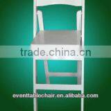 White Wooden Banquet Bar Folding Chair thumbnail-1