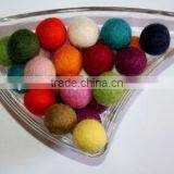 100 % Wool Handmade Felt Ball Christmas Nursery Felted Garland thumbnail-2