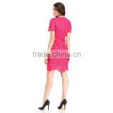 Fashion Lace Patchwork Short Frock Lady Image Skater Dress thumbnail-6