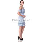 2017 Guangzhou Domin Factory New Arrival Ladies Fashional Applique Dresses thumbnail-2