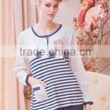 Hot Selling Chrismas Adult Woman Cotton Pyjamas Fashion Design Nigtwear for Woman thumbnail-1