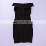 Black White Off Soulder Short HL See Through Sexy Women Bodycon 2014 Mesh Bandage Dress Sling Party Tight Dress thumbnail-6