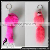 CX-R-49 Wholesale Keychain Fox Fur Tail Cute Cheap Key Chain thumbnail-6