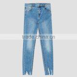 Wholesale Ladies Capri Jeans Ladies Tight Jeans Fashion Woman Apparel thumbnail-6