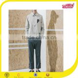 2016 Wholesale Custom High Quality Cotton Bomber Zipper Long Sleeves White Autumn Jackets For Men
