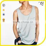 Fashhion Blank Crop Tops Wholesale Cheap Men Vest Top Tank thumbnail-1