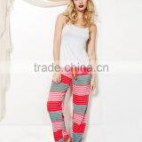 Women's Coloful Mixed Stripe Warm Pyjamas Pants thumbnail-1