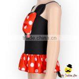 Children Cute Cartoon Character Ruffle Kids Little Girl Swimwear Full Cap Hat thumbnail-4