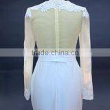 2017 China Manufacturer Customized Long Sleeve Lace Wedding Dress thumbnail-4