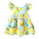 ShiJ Baby Girls Dress Lemon 100% Cotton In Stock Kids Clothes thumbnail-2
