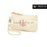 Preppy Style Monogrammed Small Zipper Bag Mini Smart Wristlet thumbnail-1