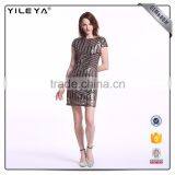 Oem&Odm Service Dotted Line Deep V Behind Women Stylish Dress thumbnail-2