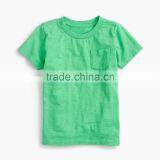 Wholesale Comfortable Custom Design Baby Clothes 2017 Boys' Slub Pocket T-shirt New Style Plain Children Clothing thumbnail-4