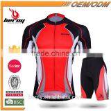 BEROY 2016 3D Anatomical Cutting Design Bicycle Garment for Men,wicking Short Sleeve Cycling Suit thumbnail-1