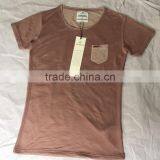Beige Tailored Fitting Chest Pocketed T-Shirts for Men thumbnail-1