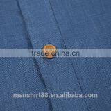 Denim Cotton Fabric Men Shirts Short Sleeve Shirts for Boys 2017 thumbnail-3