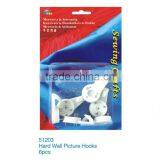 D&D Hard Wall Picture Hooks 6pcs in Durable Case thumbnail-1
