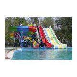 Children Swimming Pool Water Slide 6 Lines For Water Playground