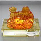 Art Glass Crafts Car Decoration Liu li Buddha