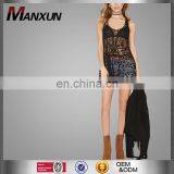 Woman Clothing Top Selling Products Embroidery Designs Ladies Fancy Tops Black Mesh Tunic thumbnail-1