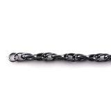 Gunmetal Decorated Metal Handbag Twisted Chains Great for Lady Shoulder Bag Straps thumbnail-2