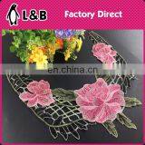 B-014 Bridal Front Piece Collars Sewing on Neckline Lace Applique for Garment Lace Applique Embroidery Designs thumbnail-1