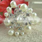 Fashion Design Rhinestone Pearls Brooches for Clothing thumbnail-1