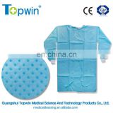 Blue Disposable isolation Gown