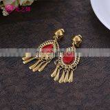 P-9084 New Arrival Tribal Indian Red Diamond Women Belly Dance Earrings Jewelry Accessory thumbnail-2