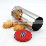 Hot Sale Round Biscuit Metal Tin Boxes Packaging Cookies With Lid thumbnail-3