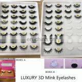 D002 New Fashion Luxury 3D Volume Real Mink Fur Eyelash 100% Real Mink Fur Eye Lashes thumbnail-6