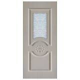 Hot Sales Pvc Waterproof Wpc Door Skin With Glass Design thumbnail-2